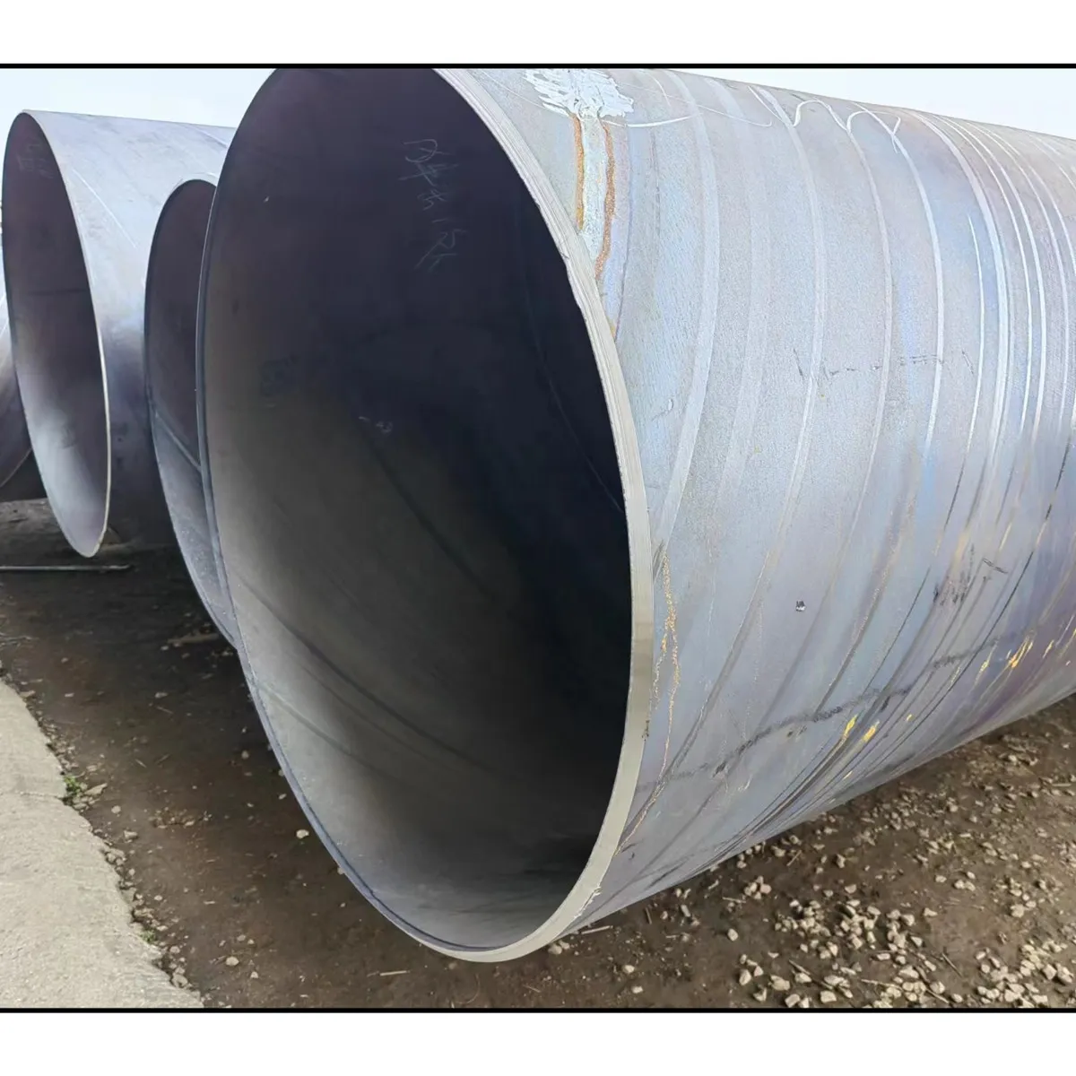 High quality Q235B Spiral welded  pipe For Oil Pipeline Construction/spiral steel pipe